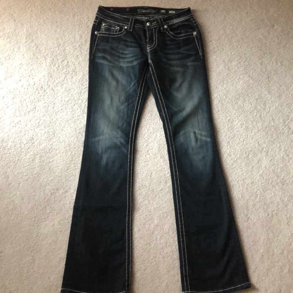 Miss me boot cut jeans with rhinestones. Size 28.